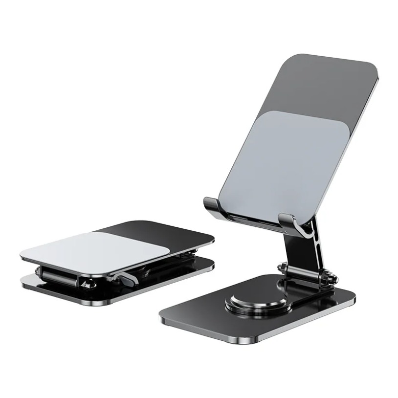 Desk Phone Stand - Universal Metal 360 ° Soporte giratorio