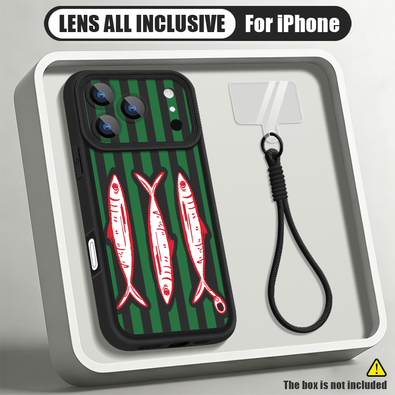 Lanyard Phone Strap - Funda con diseño de sardinas y