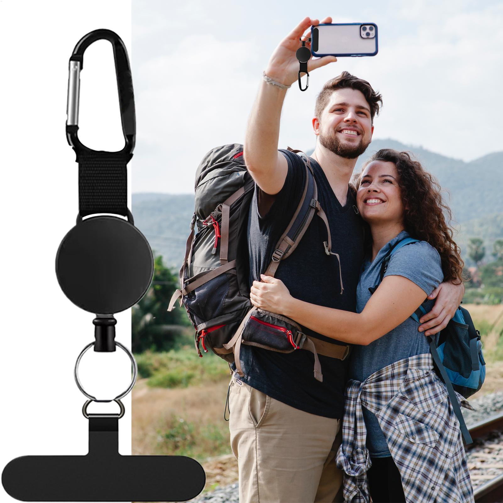 Lanyard Phone Strap - Clip retráctil antirrobo para teléfono, cordón