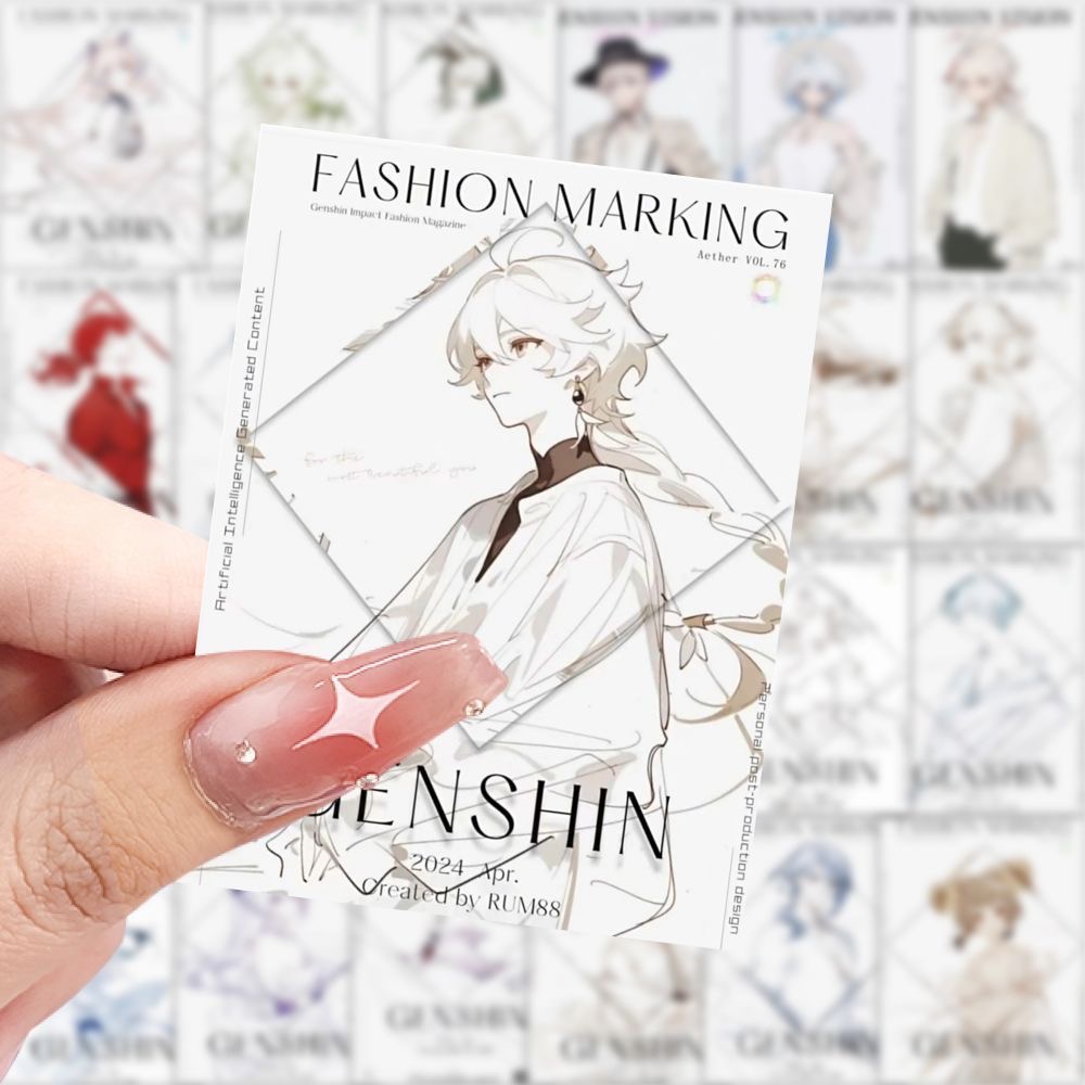 Phone Accessories Poster - 189 pegatinas de personajes Genshin Impact,