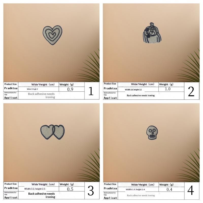 Phone Accessories Diy - 1 Set de Parches Bordados de