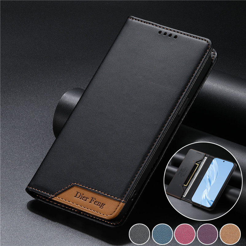 Realme Gt 6 - Funda de lujo tipo cartera con