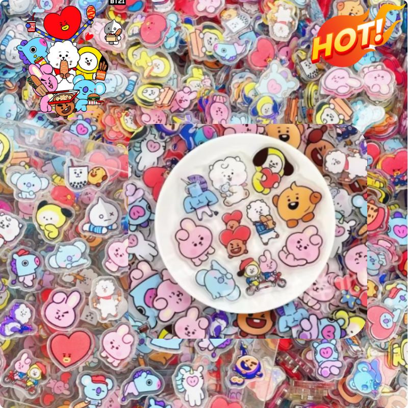 Phone Accessories Diy - 100 Mini Placas Acrílicas BT21, Accesorios