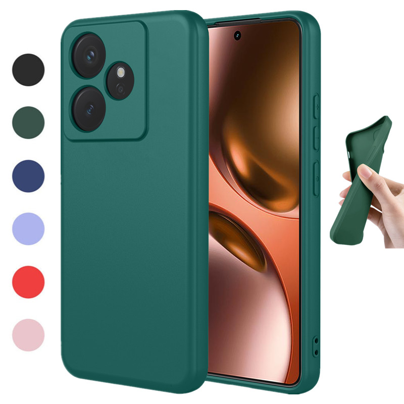 Realme Gt 6 - Funda Flexible de Silicona Líquida para