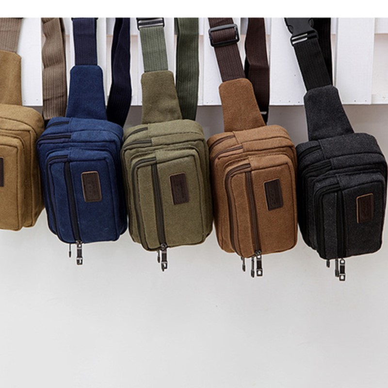 Riñonera de lona para deportes - Phone Accessories Men reseña y precio