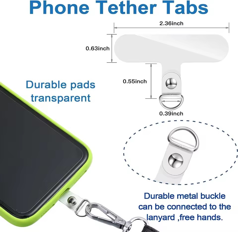 20/1 Uds. De lengüetas transpa - Lanyard Phone Strap reseña y precio