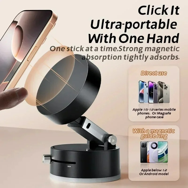 Soporte de vacío magnético de  - Desk Phone Stand reseña y precio