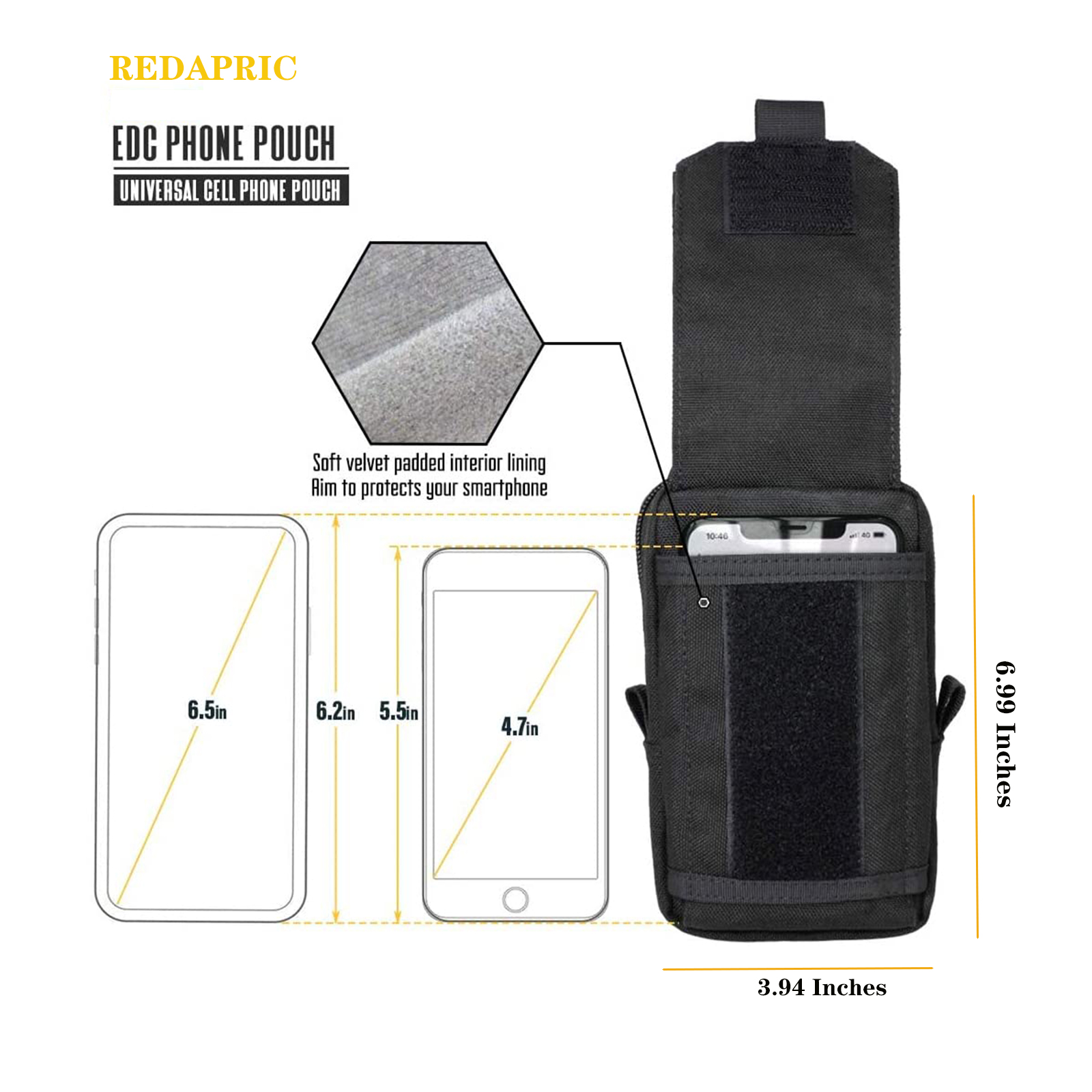 Bolsa táctica Molle, riñonera  - Phone Accessories Men reseña y precio