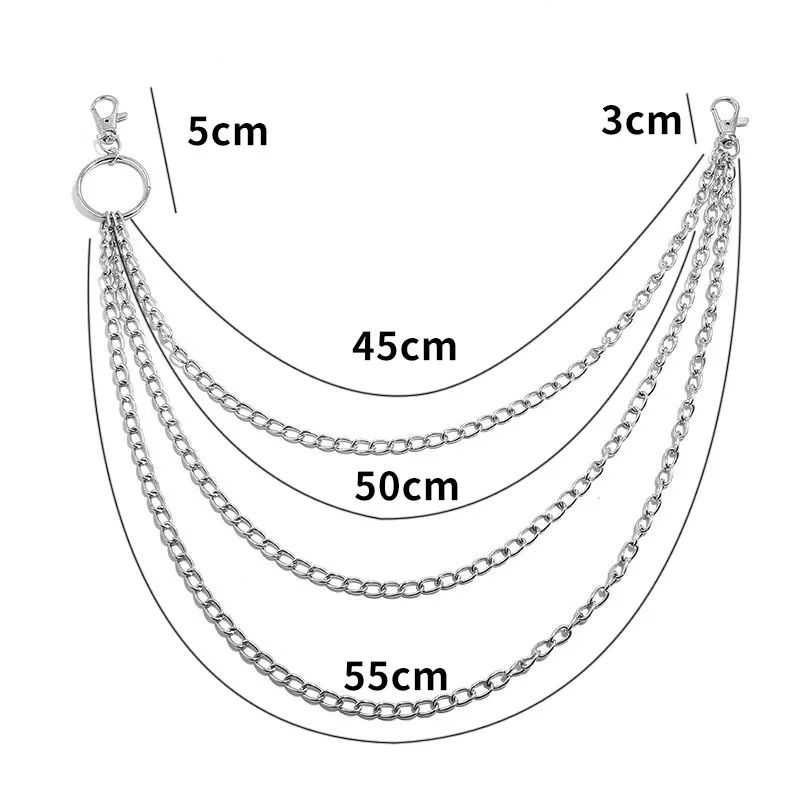 Cadena de cinturón metálica es - Phone Accessories Men reseña y precio