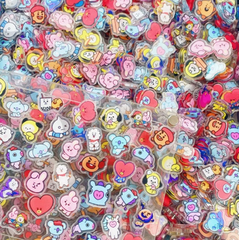 100 Mini Placas Acrílicas BT21 - Phone Accessories Diy reseña y precio