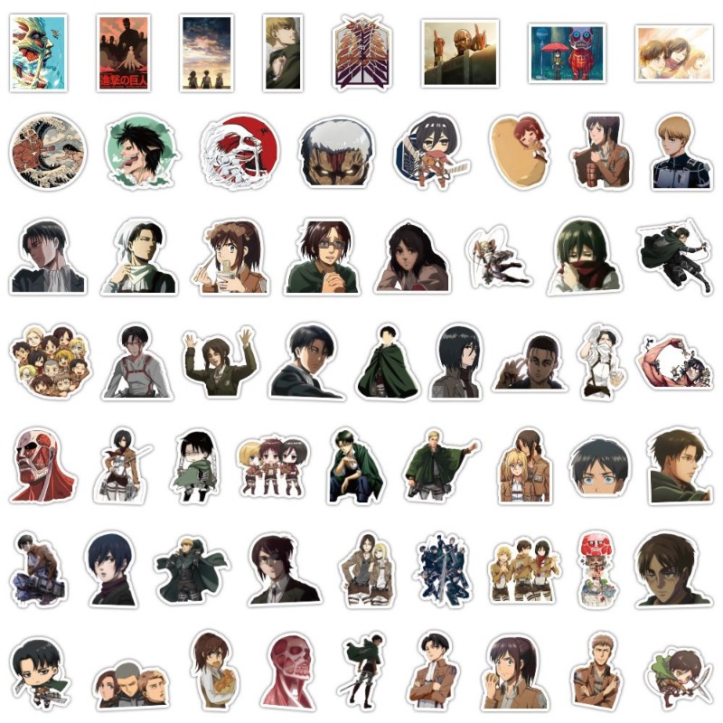 60 pegatinas de anime de Attac - Phone Accessories Diy reseña y precio
