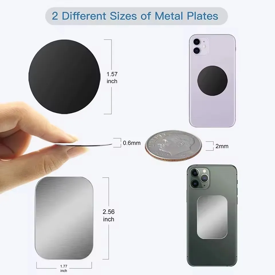 Placa metálica magnética delga - Phone Accessories Quotes reseña y precio